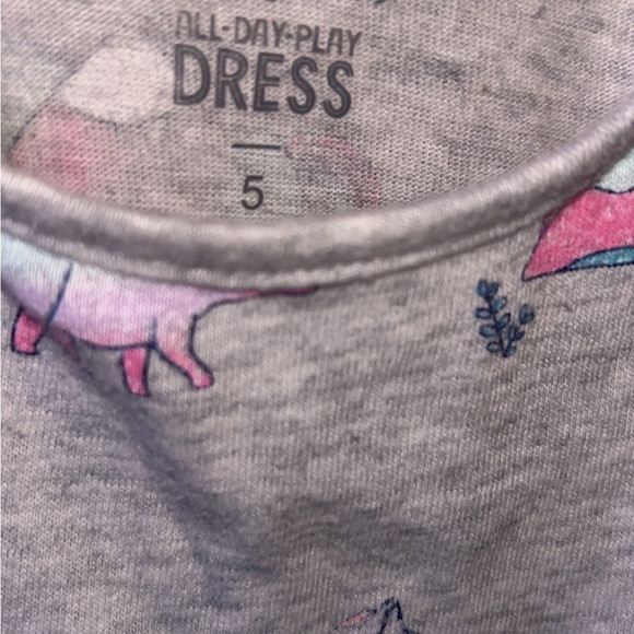 Little Girls Dinosaur Dress Vivid Colors Casual Wear Play Time - Picture 3 of 4